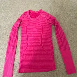 NWOT Pink Lululemon Long Sleeve Shirt
